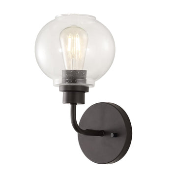 Sandrine Iron/Seeded Glass Cottage Rustic LED Vanity Light - JONATHAN Y